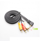 фото шнур 3*RCA -Jack 18 mm H39