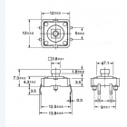 фото кнопка 12*12*7,3 мм 399